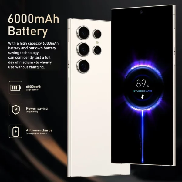 FUFFI S25 Pro Smartphone 5G téléphones portables système Android 12 écran 6.8 pouces 12GB + 512GB 24 + 48MP téléphone portable Google Play Store téléphone – Image 21