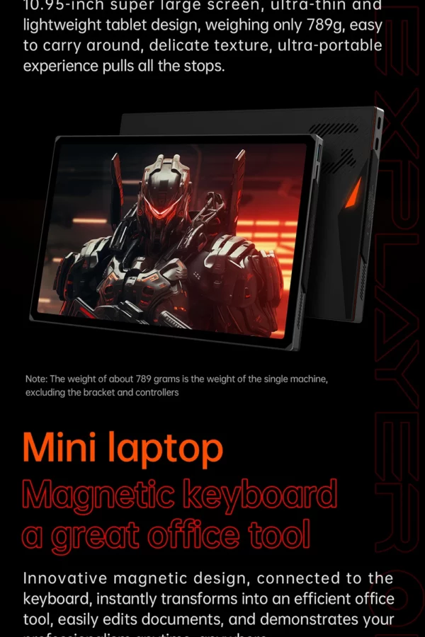 OneXFirst-Ordinateur portable et tablette, PC 3 en 1, Console de jeu, Windows, Déterminer les thorac, BronchPRO, AMD, Ryzen, AI 9, HXsuspec, 8840U, 10.95 pouces – Image 17