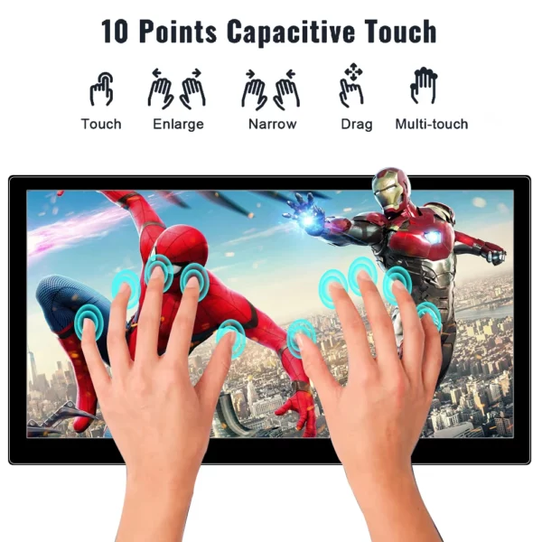 Moniteur d'ordinateur 14 "/15.6"/16 ", écran tactile IPS, panneau LCD HD, moniteur Portable USB-C, compatible HDMI pour ordinateur Portable Switch PS4/PS5 – Image 17