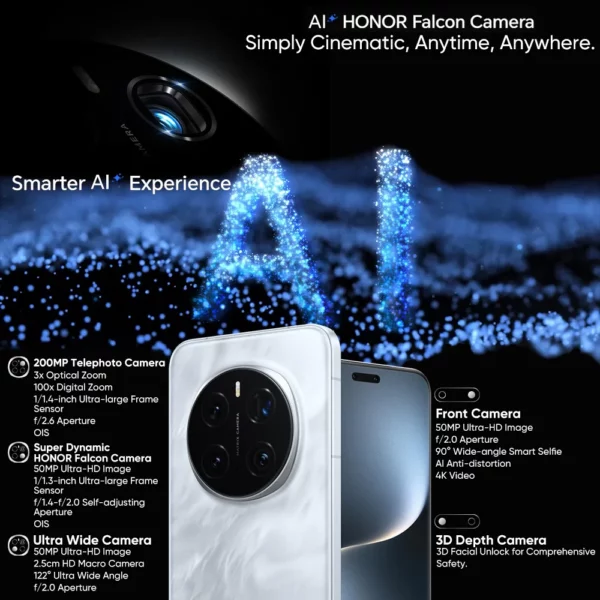 【Première mondiale】 Version mondiale HONOR Magic7 Pro 5G Smartphone Magic 7 Pro Snapdragon 8 Elite 120Hz écran OLED 100W Charge rapide – Image 3