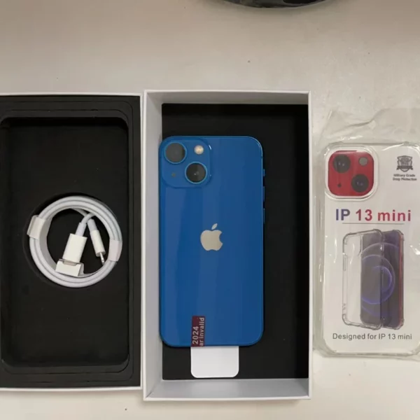 Apple-Téléphone portable iPhone 13 Mini, 5.4 ", 4 Go de RAM, Dean, 128 Go, 256 Go, A15 Bionic IOS, Face ID, NDavid, 5G, Débloqué, Original, Nouveau, 98% – Image 25