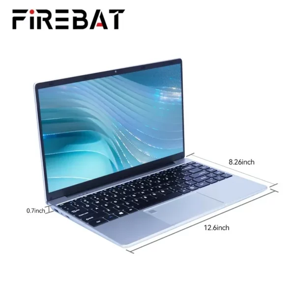 FIREBAT-Ordinateur portable professionnel léger A14, ordinateur portable FHD, empreinte digitale, Intel N5095, 14.1 pouces, 16 Go, LPDDR4, RAM 512 Go, 1 To SSD – Image 2