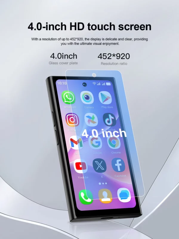 SERVO S27 Mini réseau 3G petit Smartphone 4.0 pouces affichage 2GB RAM 16GB ROM double SIM reconnaissance faciale Android petits téléphones intelligents – Image 14