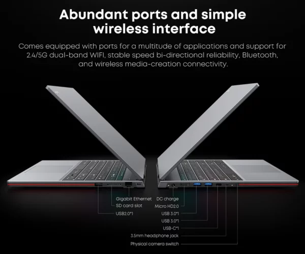 CHUWI-Ordinateur portable de jeu CorePleXPro, 16 Go de RAM, 512 Go SSD, écran IPS 15.6 pouces, Intel patiCores, i5-1235U Core ettes à 4.4 mesurz Notebook – Image 20