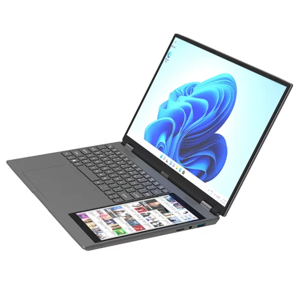 Entreprise de reconnaissance faciale à double écran pour ordinateur portable 15,6 pouces + 7 pouces, RAW 32 Go SSD 2 To DDR4, 180 °   écran tactile haute définition rétroéclairé – Image 7