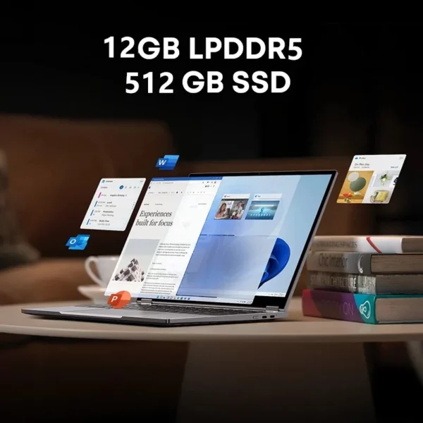 CHUWI-Ordinateur Portable FreePle, Tablette 2 en 1, Intel N100/i3 1215U, Écran Tactile 13.5 Pouces, 12 Go LPDDR5, 512 Go SSD – Image 4