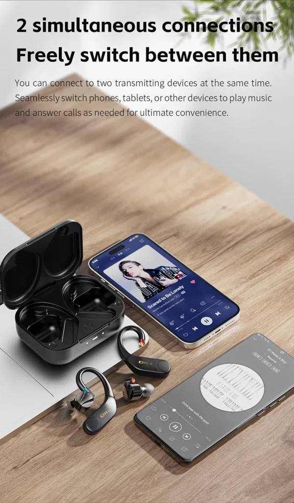 FiiO UTWS5 2025 véritable écouteur sans fil étanche écouteurs crochet écouteur ampli pour IEM Bluetooth écouteur Hifi son stéréo personnalisé – Image 25
