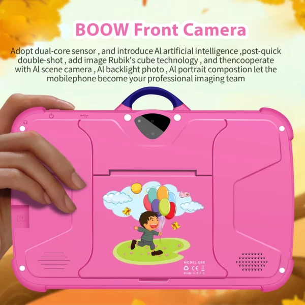 Nouveau modèle de dessin animé enfants tablette 7 pouces Quad Core 4GB RAM 64GB ROM Android apprentissage jeux éducatifs tablettes cadeaux pour enfants – Image 5