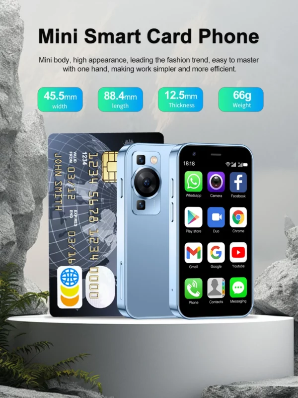 SERVO -Mini Smartphone P60 PRO, Android, Écran 3.0 ", Google Play, 2 Go + 16 Go, WIFI, Hotspot GPS, Petit Mobile de Poche, Matin, Prix Bas – Image 28