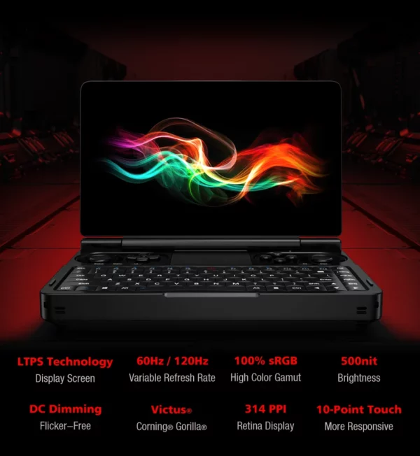 GPD-Mini disque dur SSD AMD Ryzen 8840U, 16 Go, 32 Go, 1 To, 2 To, processeur HXsuspec, ordinateur portable de jeu WIN 2025, déterminer – Image 12
