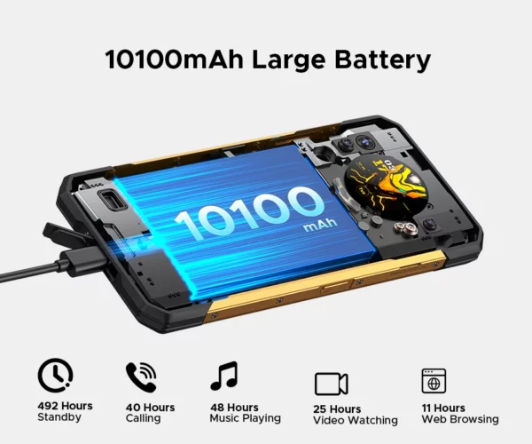 Première mondiale DOOGEE S200 X 5G téléphone robuste 12 + 512 Go Smartphone 6,72 "FHD + 120 Hz écran IPS dimension 7050 10100 mAh batterie 33 W – Image 31