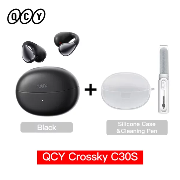 QCY Crossky C30S écouteurs sans fil à oreille ouverte haute résolution avec LDAC écouteurs à pince Bluetooth 6.0 Clip sur OWS casque de sport 40 heures – Image 7