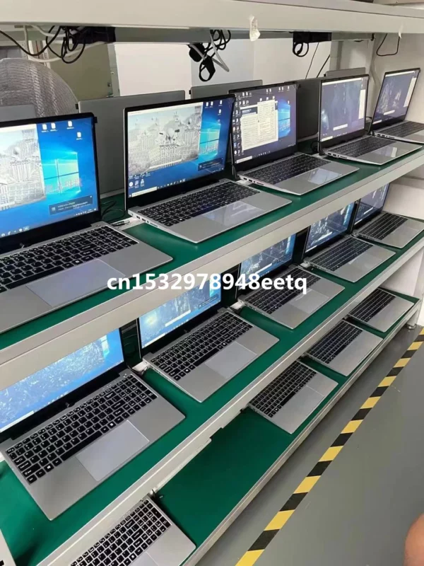 Ordinateur portable de jeu rose, ordinateur portable Windows 10, éducation au bureau, 15.6 pouces, 10e Isabel, Intel Celeron J4125, 12 Go de RAM, 1 To, touristes, WiFi, côté étroit – Image 25
