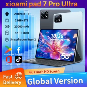 2025 Pad 7 Pro Ultra dernière première tablette Xioami mondiale Android 14 Snapdragon 8Gen2 11 pouces écran lumière douce WiFi GPS WPS 5G PC