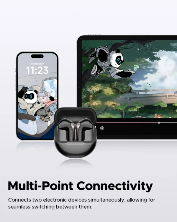 SoundPEATS-Écouteurs sans fil Air5 ANC Bluetooth 5.4, audio haute résolution, aptX lossless,CVC V8.0,6MIC AI, réduction du bruit des appels, IPX5 – Image 15