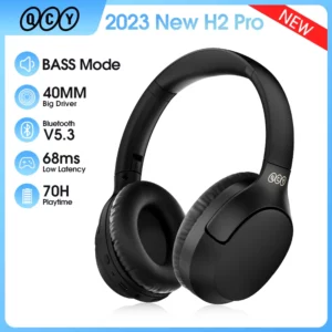 QCY H2 Pro casque sans fil Bluetooth 5.3 Mode basse écouteurs HIFI 3D casque stéréo sur l'oreille écouteurs de jeu