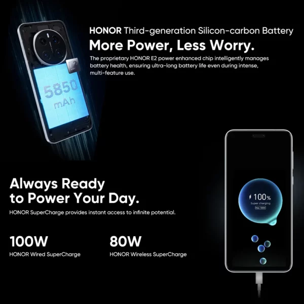 【Première mondiale】 Version mondiale HONOR Magic7 Pro 5G Smartphone Magic 7 Pro Snapdragon 8 Elite 120Hz écran OLED 100W Charge rapide – Image 5