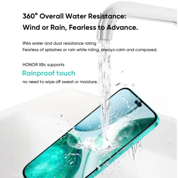 HONOR X8c – Smartphone Snapdragon 695, Version mondiale originale, écran AMOLED 6.7 pouces, 120Hz, batterie 5000mAh, Charge 35W, caméra 108MP – Image 2