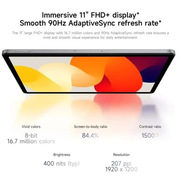 Version mondiale Xiaomi Redmi Pad SE 11 "128GB 256GB Snapdragon 680 Mi tablette haut-parleurs Quad Dolby Atmos 90Hz 11 "affichage 8000mAh – Image 20