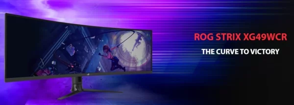 ASUS ROG Strix-Moniteur IPS incurvé rapide, XG49WCR 49, 5120x1440, taux de rafraîchissement de 165Hz, luminosité de 450Wind/ m2, USB Type-C – Image 7