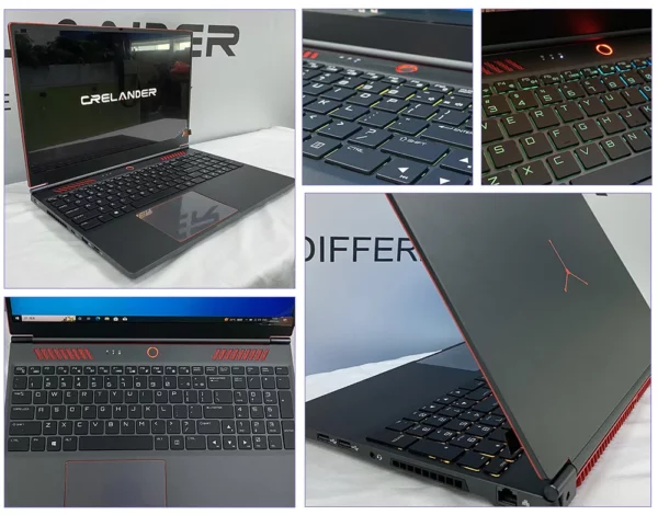 Ordinateur portable de jeu crelander 16,1 pouces Intel Core i9 10e génération NVIDIA Graphics GTX 1650 IPS écran 144hz ordinateur portable de jeu – Image 25
