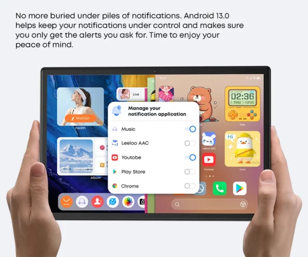 CHUWI-Tablette Hi10X Pro, Android 13 Widevine L1, 4G Permanence, 10.1 ", IPS Core Unisoc T606, 4 Go de RAM, 128 Go, Tablettes Dean, 2.4G, 5G, Wifi, 7000mAh – Image 18