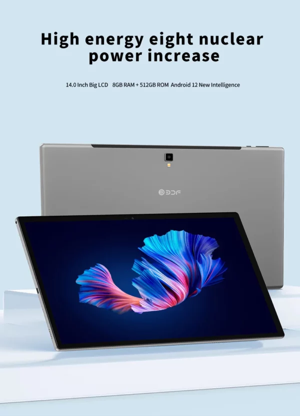 Tablette PC Android 12 de 14 Pouces, Version Globale, 8 Go de RAM, 512 Go de ROM, Doyen, 4G, Permanence, Touriste, Epi5 G, Wifi, GPS, 10000mAh, Nouveauté – Image 8