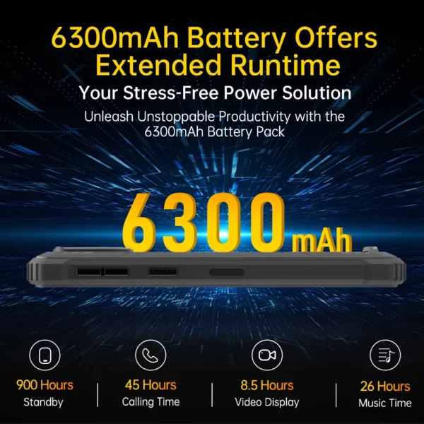 Oukitel NipRugged T606 Octa-Core NDavid Android 14 Smartphone, téléphone portable, téléphone portable, 6 pouces HD +, 4 Go de RAM, 64 Go, Dean, appareil photo 13MP, 6300mAh – Image 4