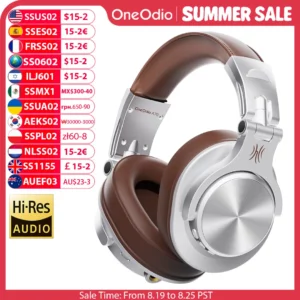 Oneodio A70 Fusion-casque filaire + sans fil Bluetooth 5.2 pour téléphone avec micro sur l'oreille Studio DJ casque d'enregistrement