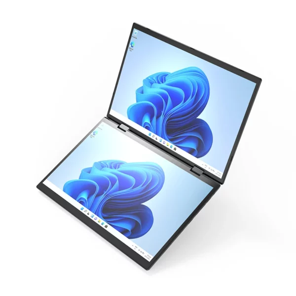 14 pouces + 14 pouces tactile double écran ordinateur portable Intel N100 processeur ordinateur portable de jeu DDR4 16GB 1TB SSD ordinateur portable – Image 3