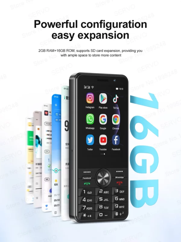 SERVO F25 PRO 4G LTE bouton Smartphone système Android lecture magasin Radio FM 2GB + 16GB WiFi 3.5 "écran tactile téléphones intelligents double SIM – Image 15