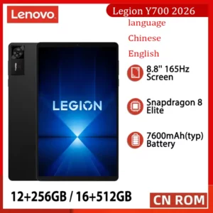 CN Lenovo légion Y700 tablette Gen 4 Snapdragon 8 Elite 165Hz écran LCD 7600mAh batterie Android WiFi 8.8 pouces 3040*1904P 12G 16G