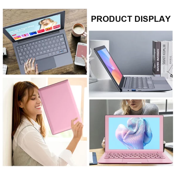TOPOSH-Mini ordinateur portable portable 10.1 "Celeron J4125, 12 Go de RAM, 512 Go de SSD, facile à transporter, Windows 11, ordinateur de bureau – Image 5