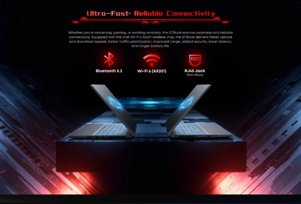 World Premier CHUWI GTBook i5-12450H RTX 3050 ordinateur portable de jeu 15.6 pouces écran FHD 16GB RAM 512GB SSD corps métallique ordinateur portable dédié – Image 22