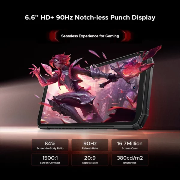 Version mondiale DOOGEE Blade20 Play 5G téléphone robuste 6.6 "HD + 90Hz 8GB 256GB 10300mAh batterie 50MP caméra Android 15 téléphone portable – Image 48