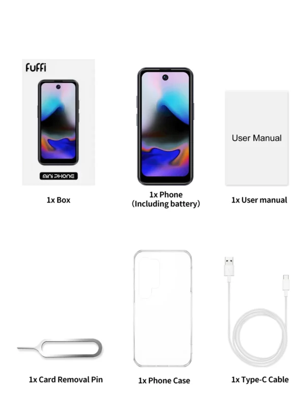 Mini Smartphone FUFFI-i16 Pro, réseau 4G, 3.75 pouces, 2 + 16 go de ROM, Android 10.0, téléphones portables, Google Play Store, 2400 mAh, téléphones portables – Image 7