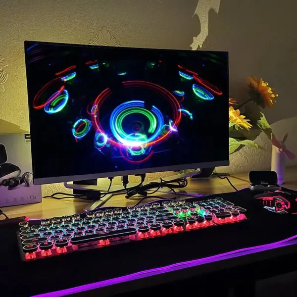 AOTESIER ​   PC tout-en-un 24 pouces tout-en-un ordinateur de marque OEM i3 i5 i7CPU monobloc ordinateur de bureau de jeu gamer mini pc – Image 3
