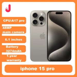 Original iPhone 15 pro double eSIM 6.1 véritable LTPO Super Retina XDR OLED Face ID NFC A17Pro 8GB 128/256GB 98% nouveau téléphone portable 5G