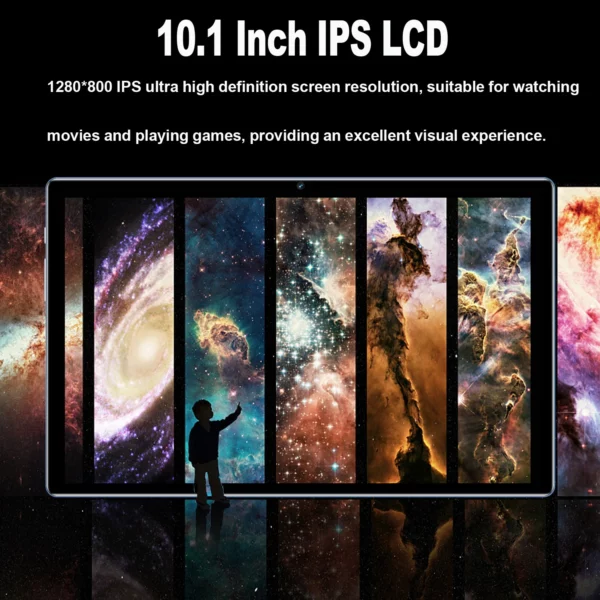 BDF Android 10.1 pouces tablette Google Play Octa Core double caméra double SIM 3G appel téléphonique tablettes Bluetooth Wifi 4GB + 64GB ROM – Image 12