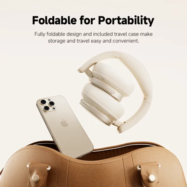 Edifier ES850NB casque sans fil suppression du bruit écouteurs Bluetooth haute résolution sans fil sur l'oreille casque avec sac de transport – Image 6