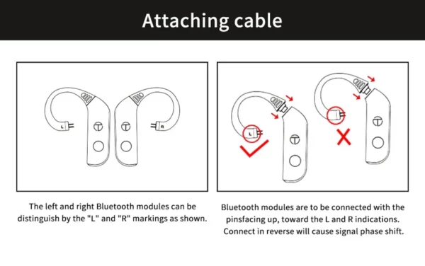 TRN BT20 Pro sans fil Bluetooth 5.3 HIFI écouteurs Module câble de mise à niveau/connecteur MMCX prise remplaçable crochet d'oreille pour Moondrop – Image 23