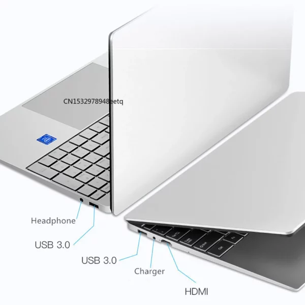 Ordinateur portable Intel débloqué par empreinte digitale, 15.6 pouces, Windows 10, 11 Pro, IPS, 12 Go de RAM, 128 Go, 256 Go, 512 Go, 1 To, SSD, ordinateur portable HDMI – Image 4