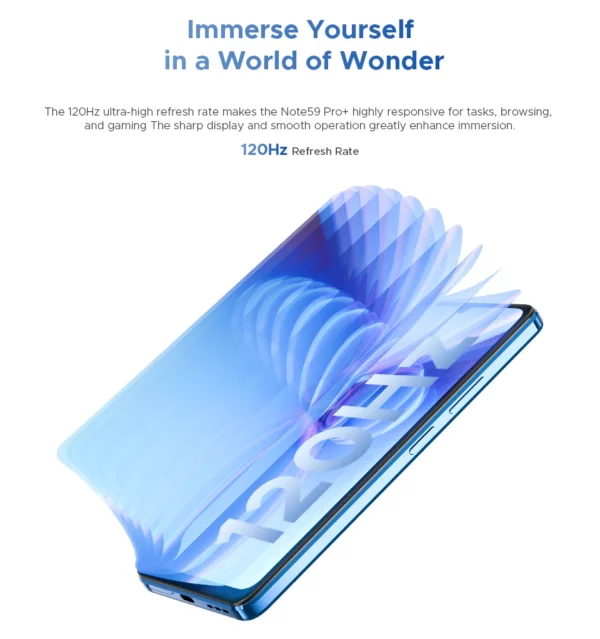 DOOGEE Note59 Pro + 5G Smartphone Android 15 Version mondiale 6250mAh batterie 6.75 ''120Hz affichage 12GB 512GB téléphone portable NFC – Image 37