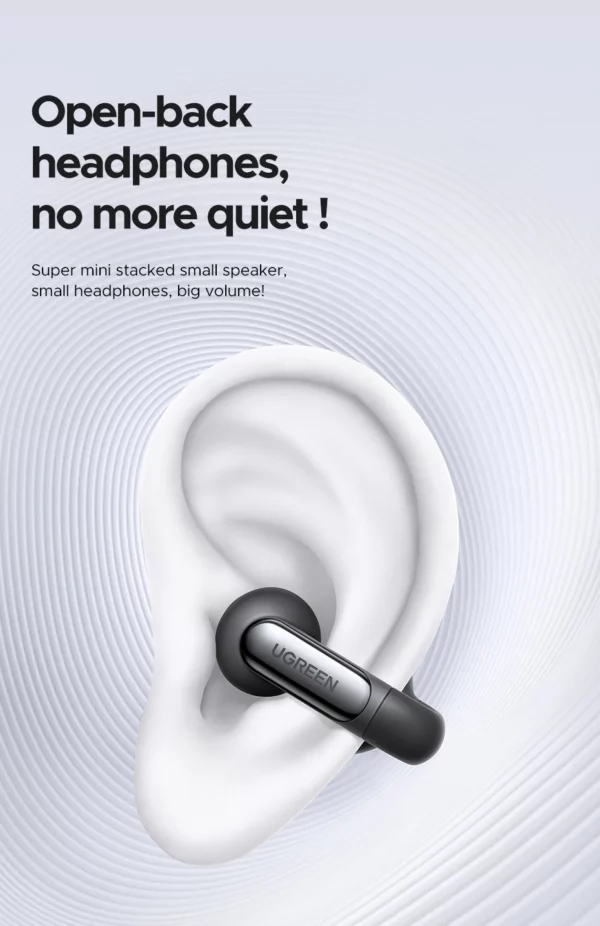 UGREEN-Écouteurs sans fil Bluetooth HiTune S5 TWS, oreillettes de sport, avec micro, crochets d'oreille et crochet – Image 13