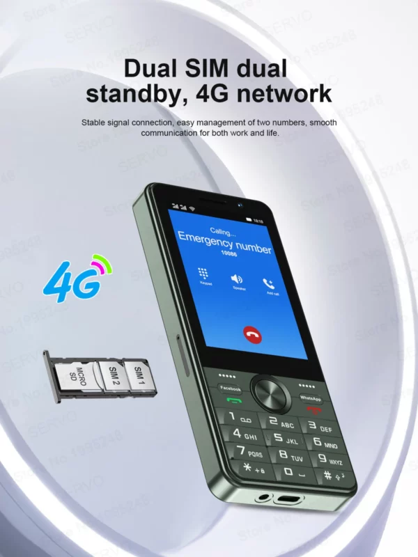 SERVO F25 PRO 4G LTE bouton Smartphone système Android lecture magasin Radio FM 2GB + 16GB WiFi 3.5 "écran tactile téléphones intelligents double SIM – Image 12