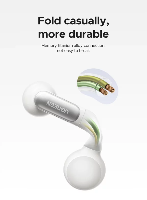 UGREEN-Écouteurs sans fil Bluetooth HiTune S5 TWS, oreillettes de sport, avec micro, crochets d'oreille et crochet – Image 14