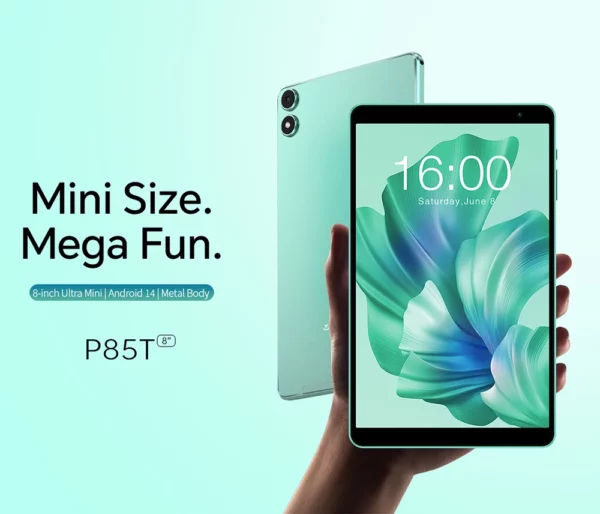 Teclast tablette P85T 8 pouces IPS Android 14 Max 10GB(4GB + 6GB d'extension) RAM 64GB ROM A523 8 cœurs 5000mAh type-c Wi-fi 6 corps métallique – Image 8