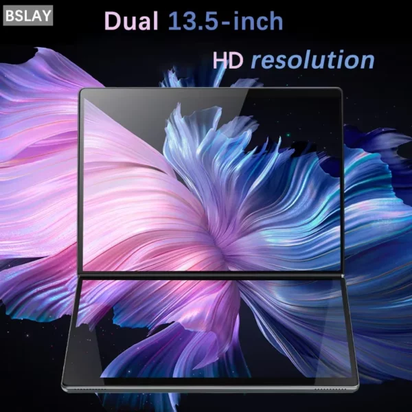 Tablette Double écran Intel N100 14 + 14 pouces, ordinateur portable, 16 go DDR5, 2 to, SSD HD, caméra 9000 mAH, 1920x1280, Windows 11 – Image 3