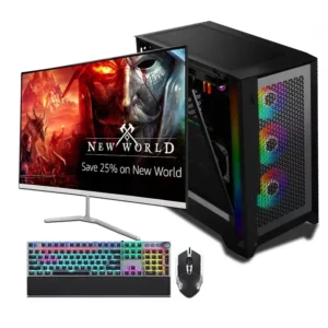 Jeu hôte de bureau Core I3 I5 I7 CPU 8G RAM 120GB 256GB 512GB SSD alimentation PC ordinateur de bureau de jeu avec carte graphique