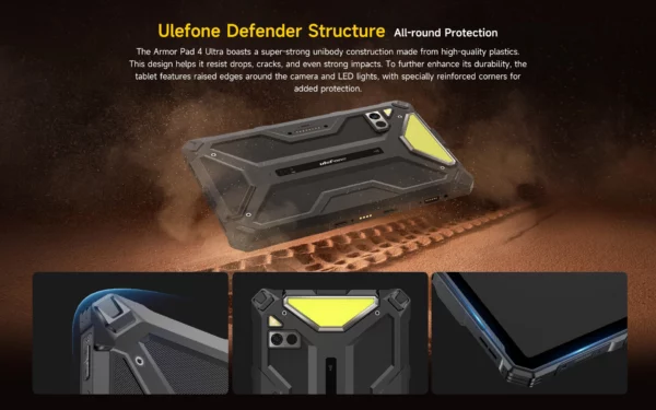 【Première mondiale】Ulefone Armor Pad 4 Ultra 5G Tablette robuste Imagerie thermique 11800mAh 10,36"2K 16GB + 256GB Android 14 Lumière LED – Image 19